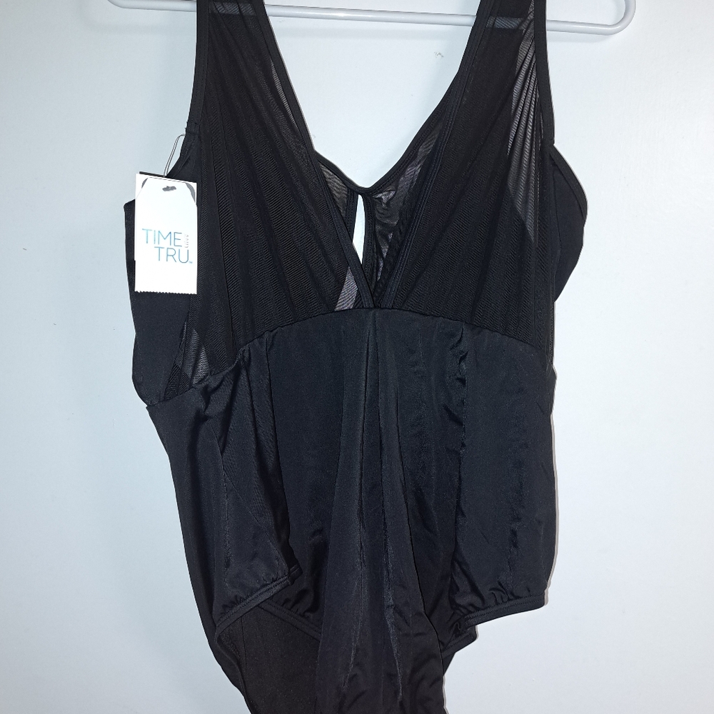 Black one piece swimsuit